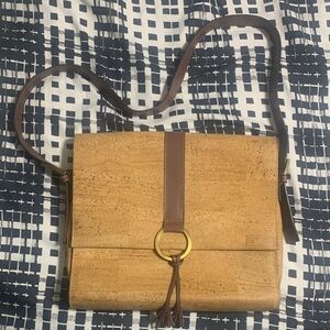 Pelcor Elegant Tan and Brown Women's Bag